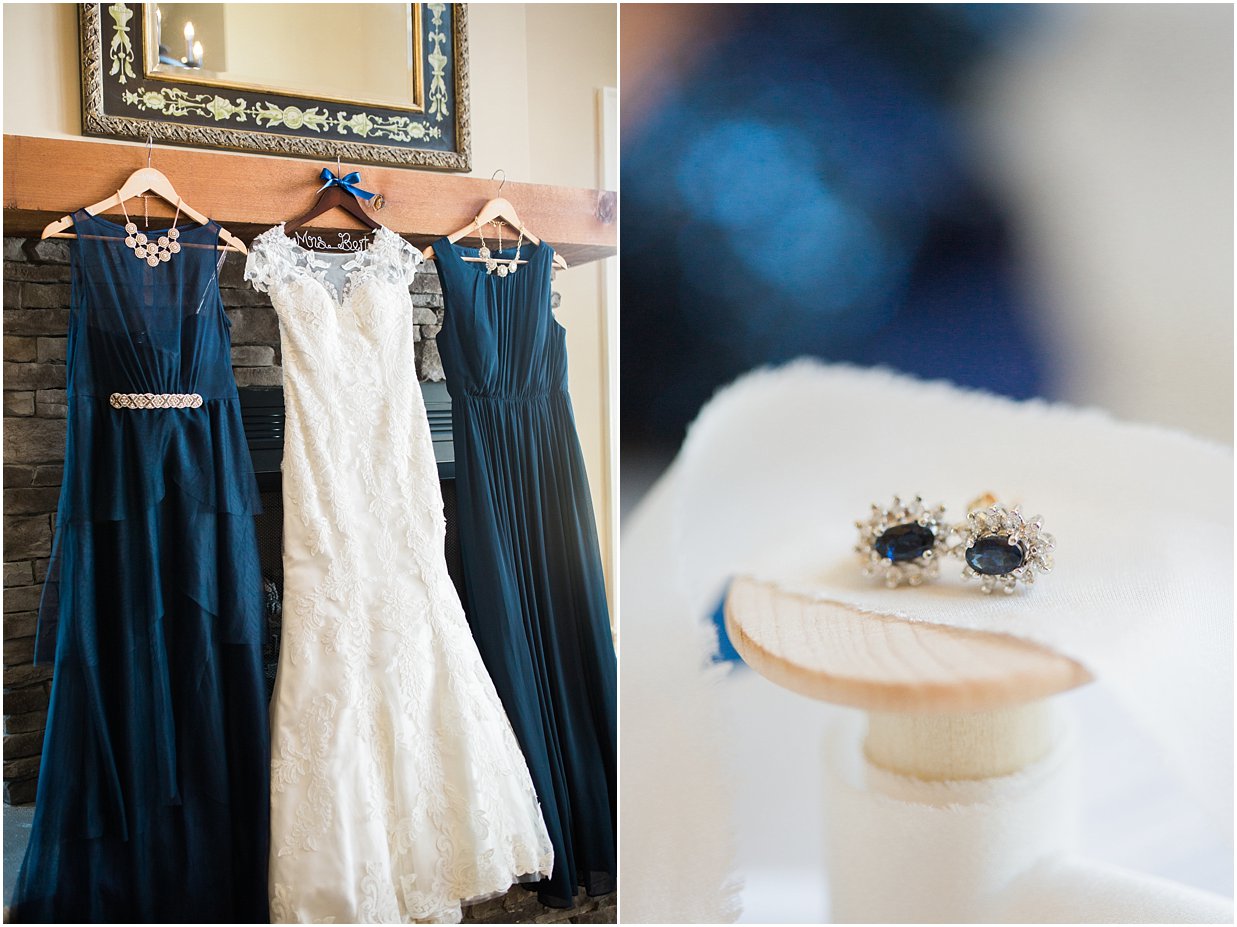 navy and gold wedding