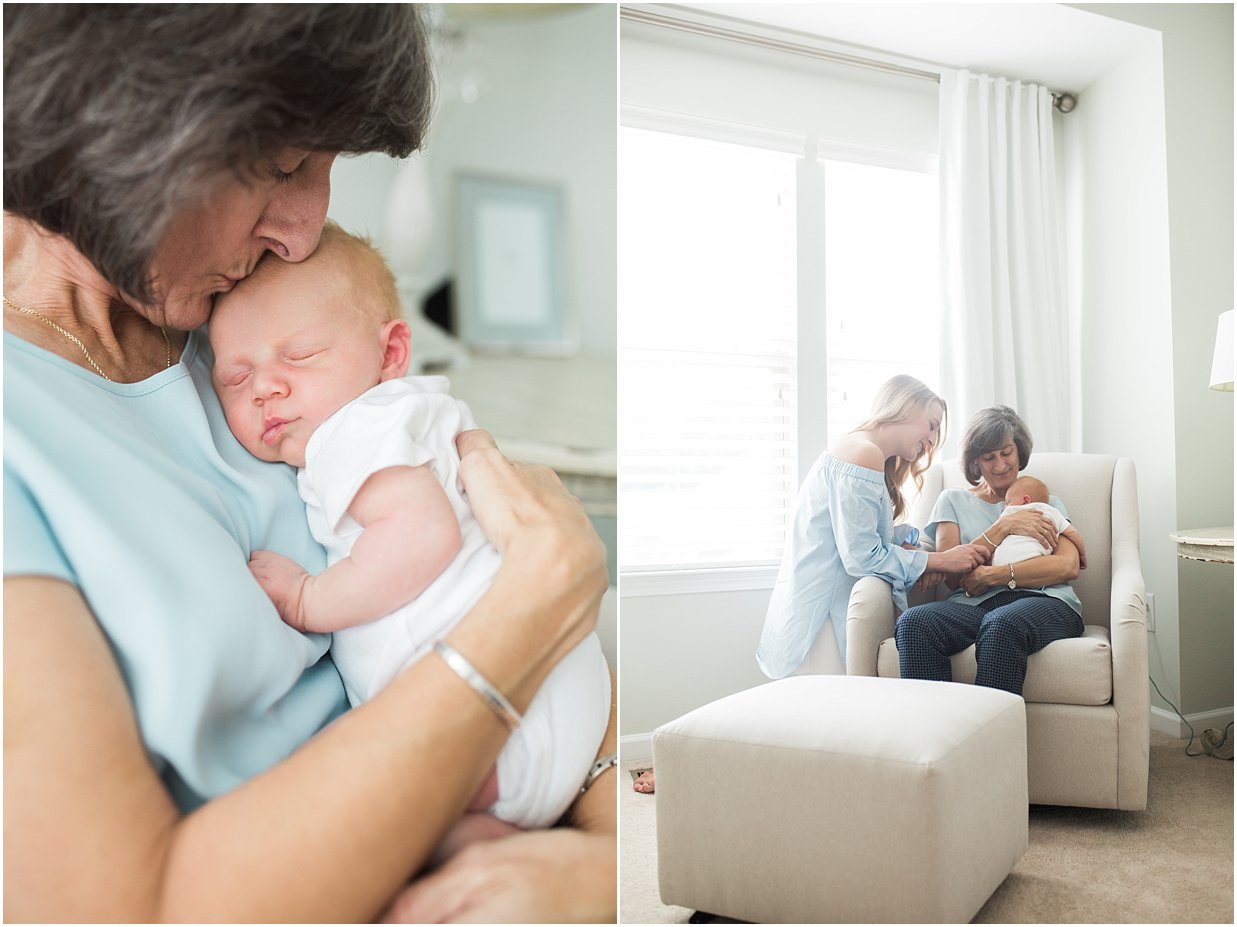 3 generations newborn session