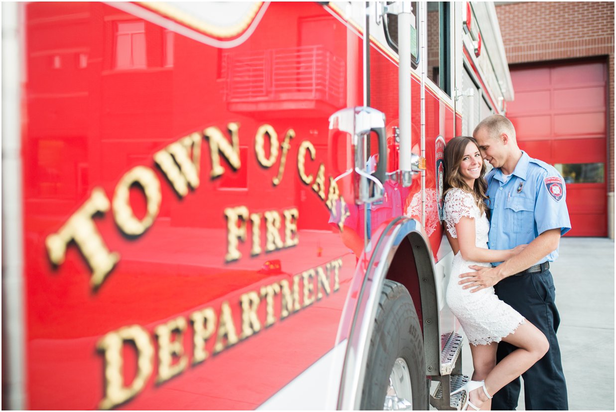 Fire House Engagement Session | Cary, NC Wedding Photographer | Kelly + Drew