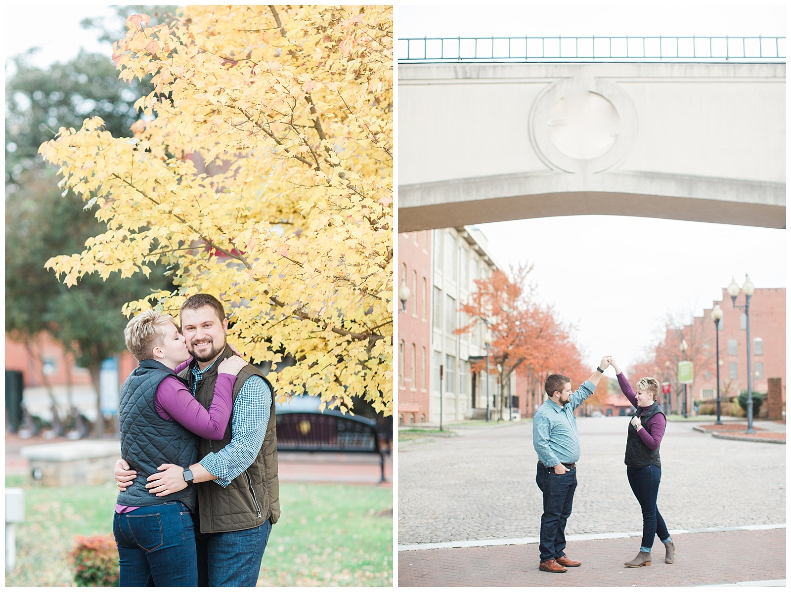 fun casual engagement session