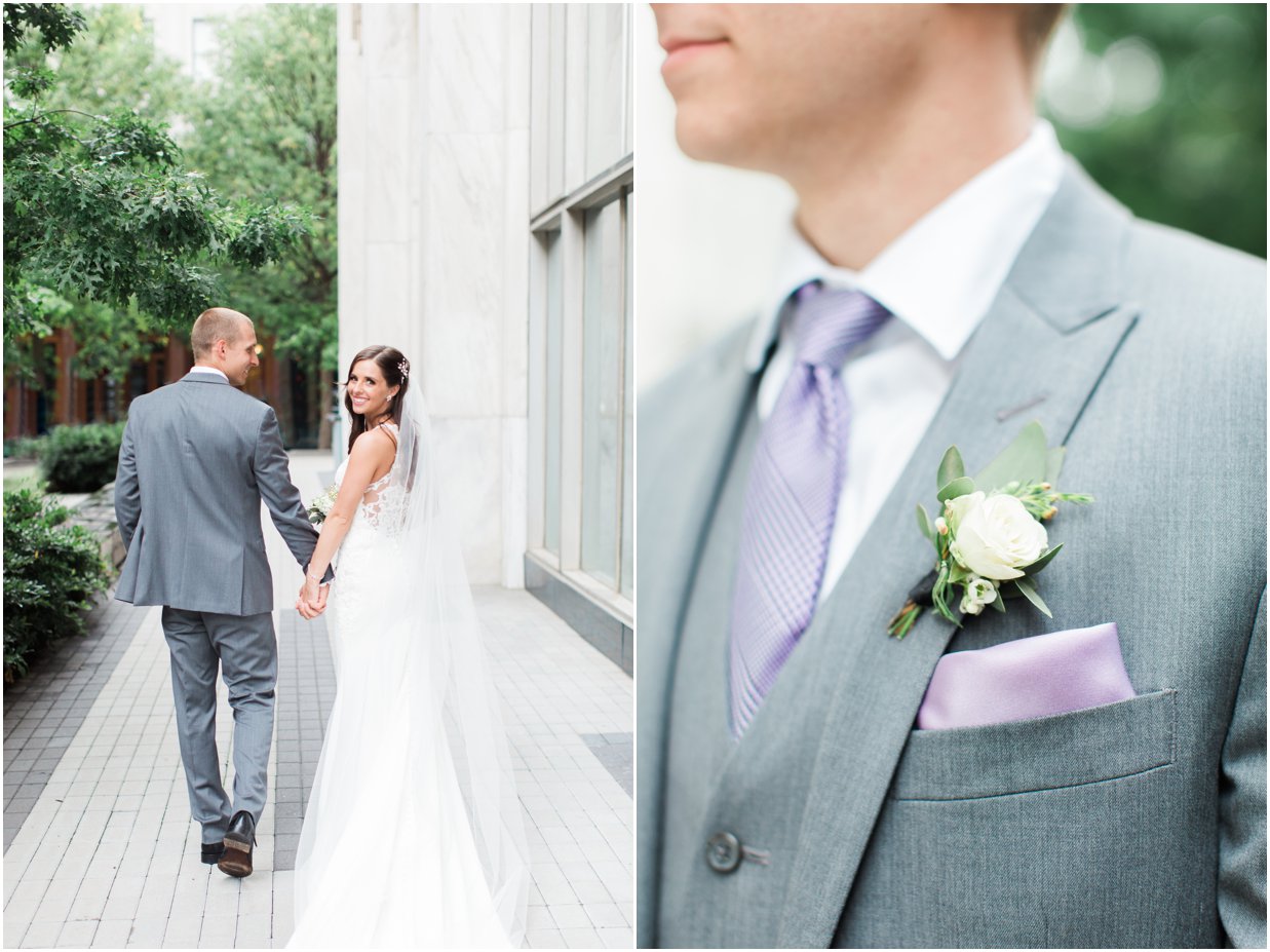 Purple and Gray wedding
