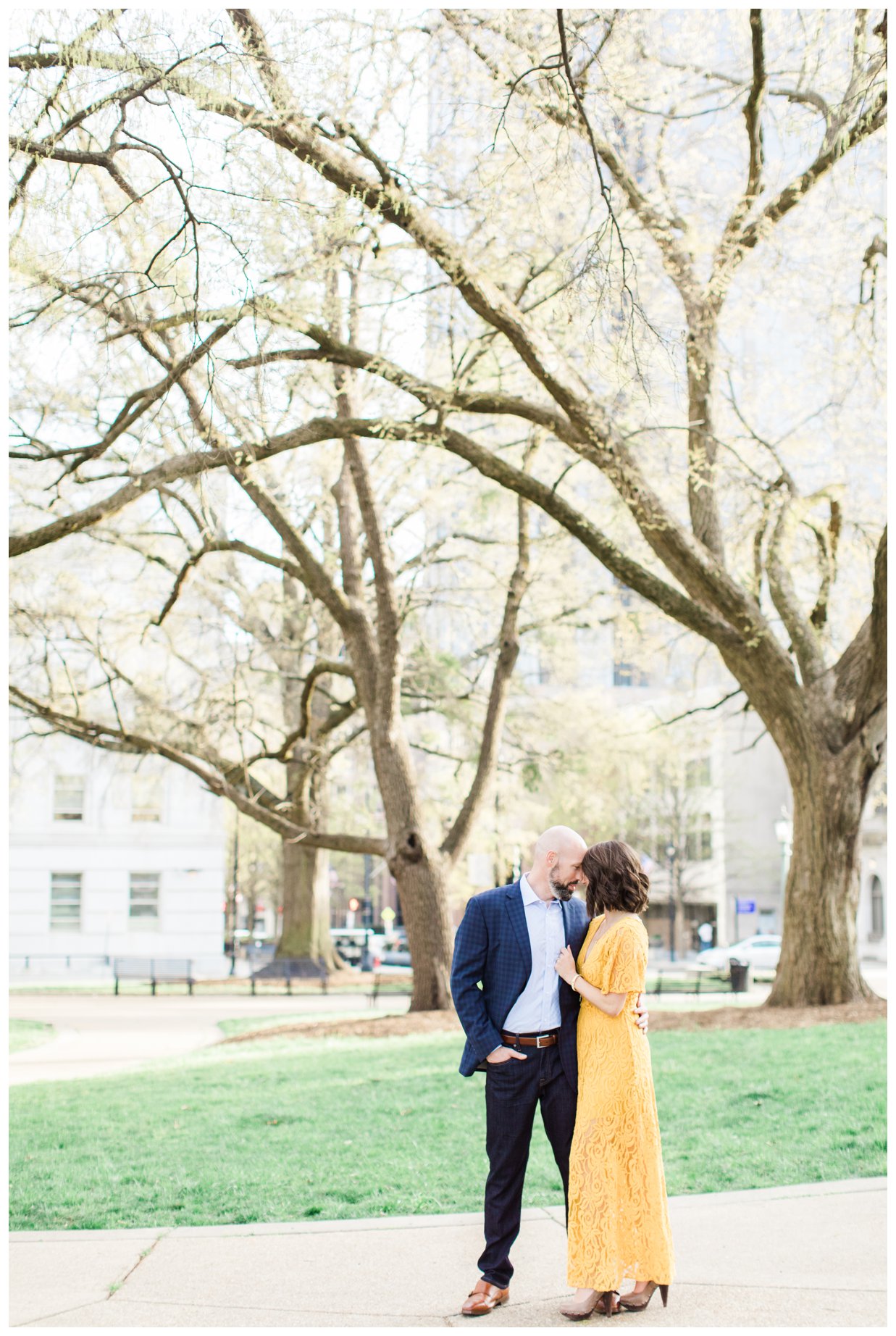 Downtown Raleigh engagement shoot