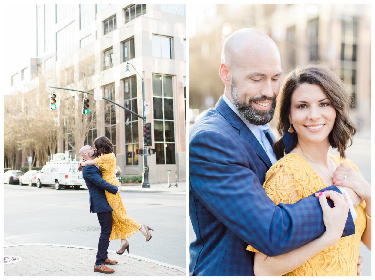 Downtown engagement shoot