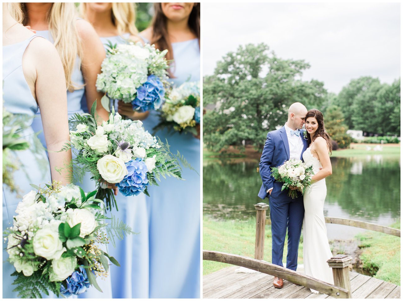 blue and navy wedding