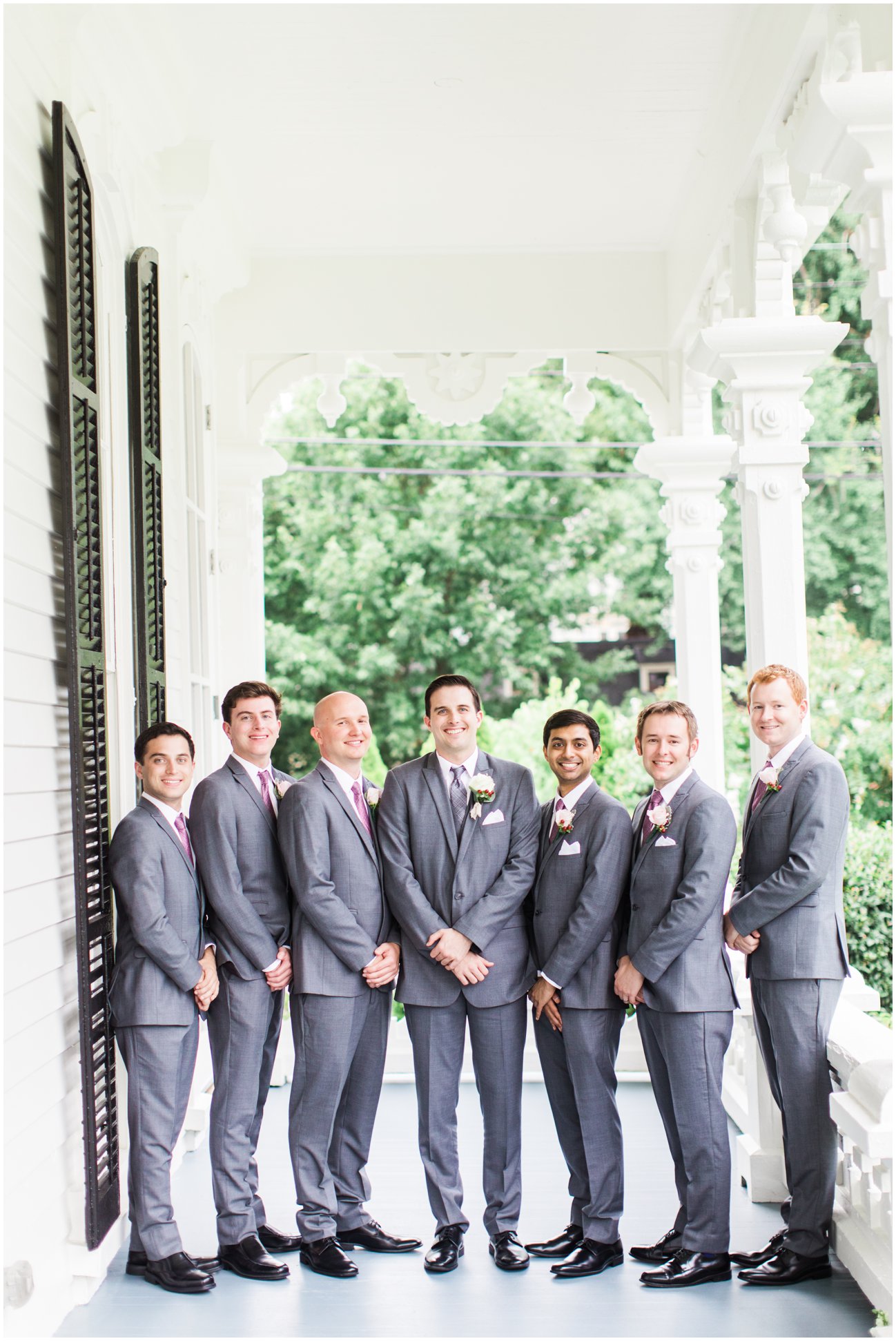 Gray suits groomsmen