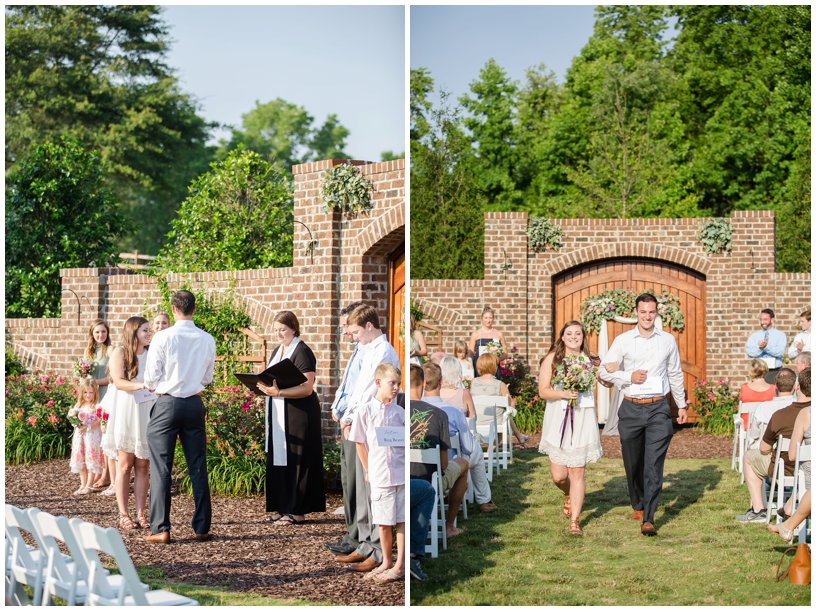 outdoor wedding ceremony raleigh north carolina 