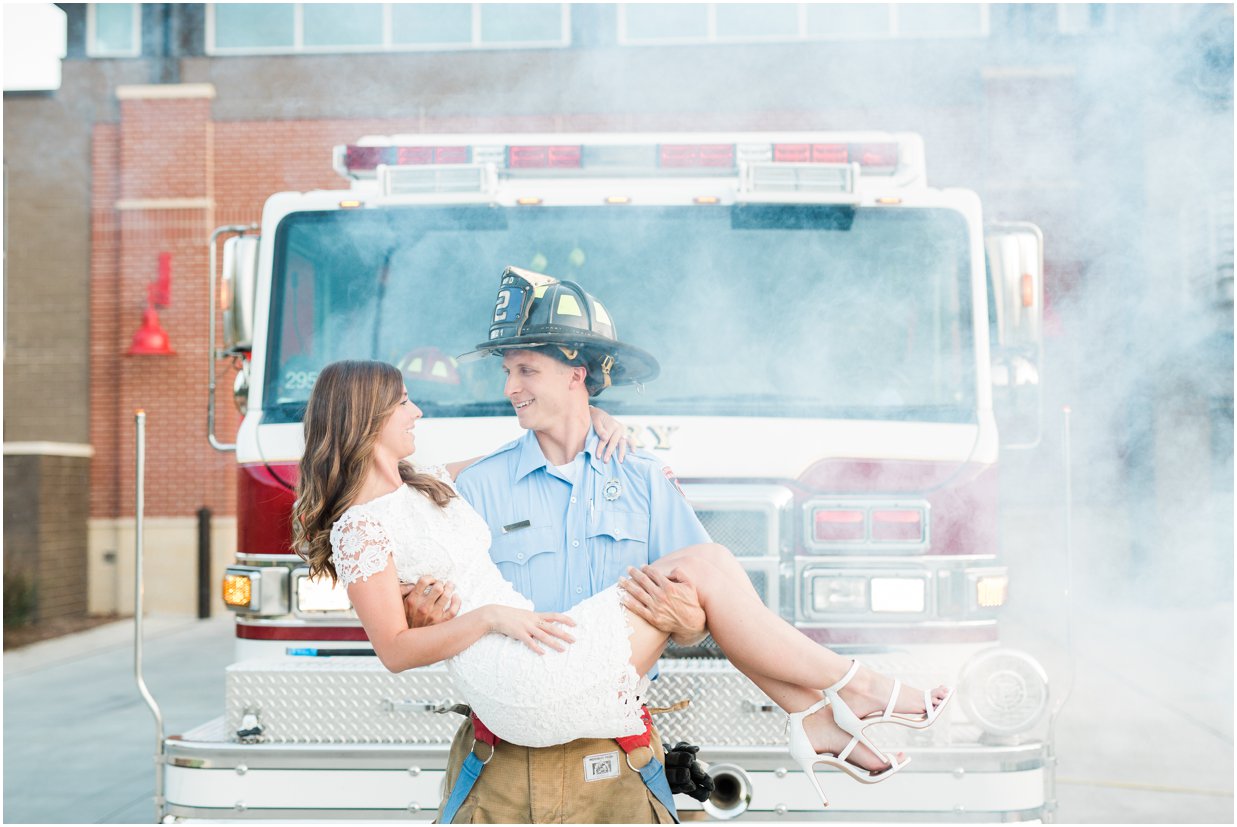 Fire House Engagement Session | Cary, NC Wedding Photographer