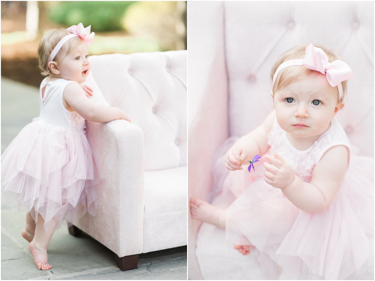 Duke Campus One Year Old Session | Charlotte