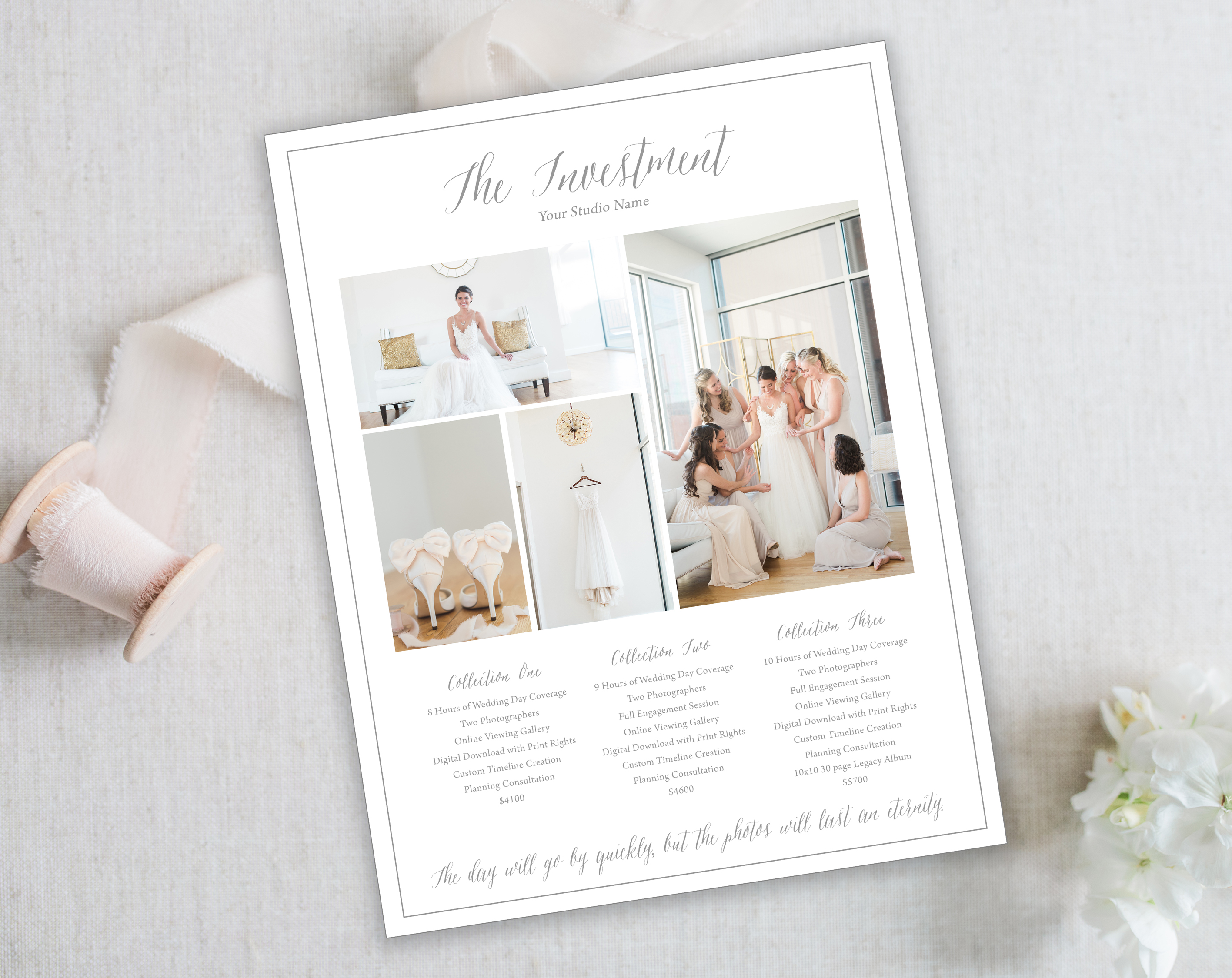 The Investment Wedding Collection Photoshop Template